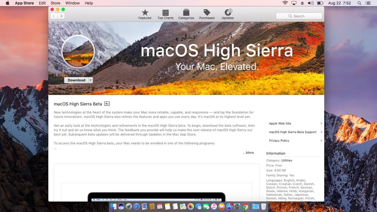 Download Macos High Sierra 10.13 5